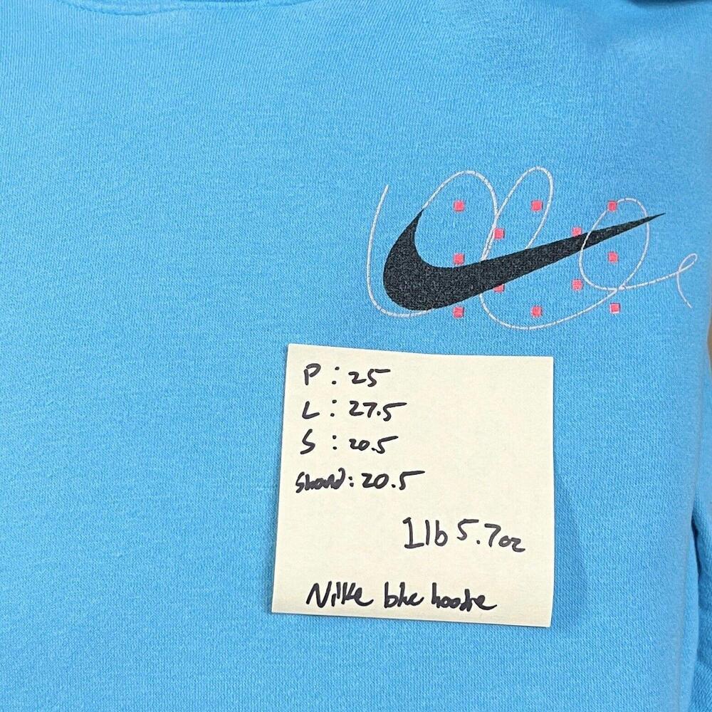 Nike Sportswear Club Just Do It Fleece Pullover Hoodie 336328-47B Sz L - Stains - Picture 12 of 15